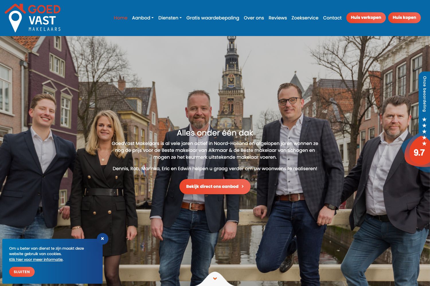 Website screenshot https://goedvastmakelaars.nl