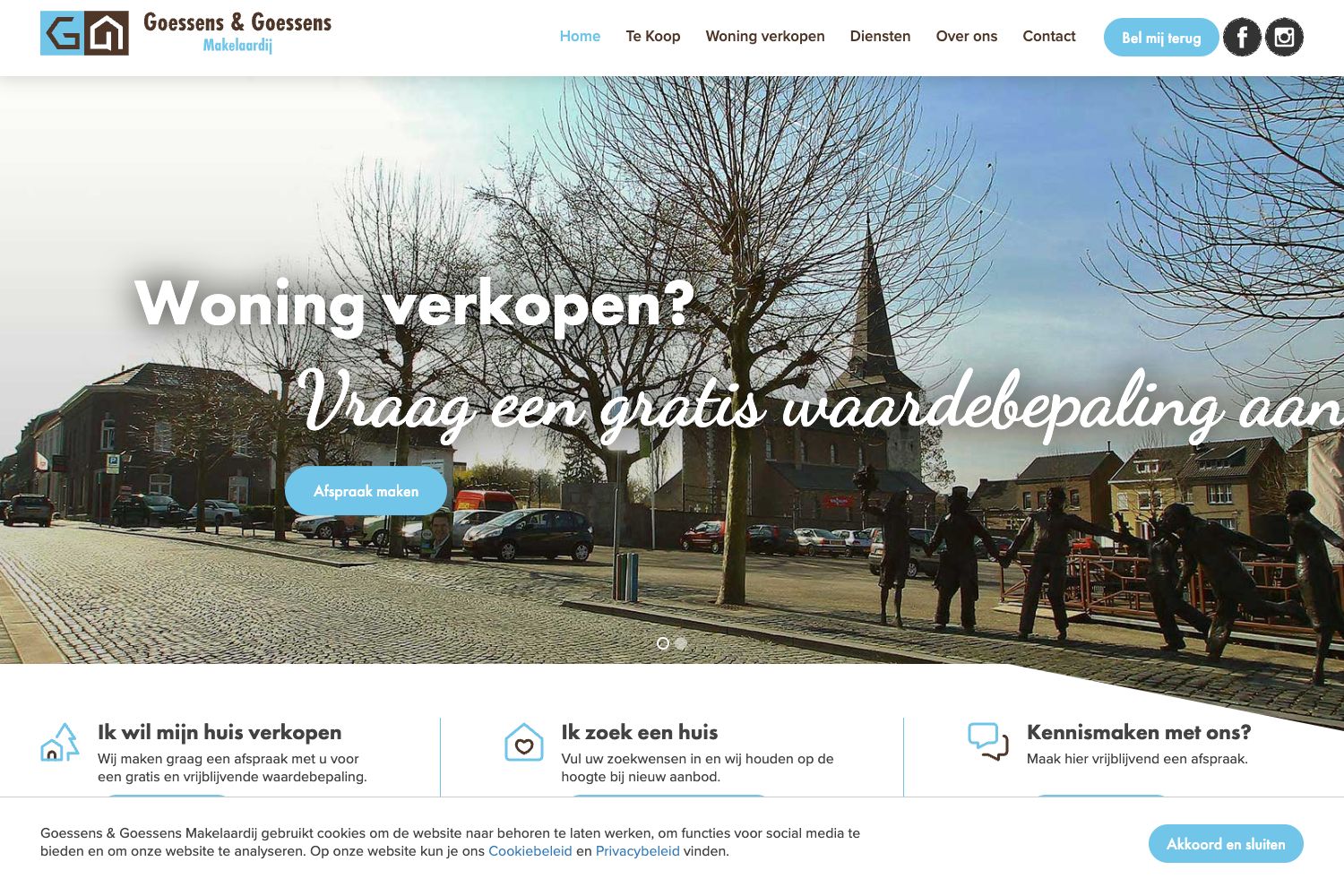 Website screenshot https://goessens-makelaardij.nl