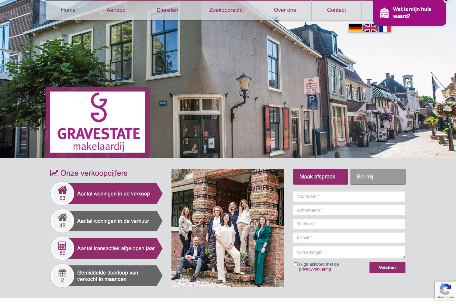 Website screenshot https://gravestate.com