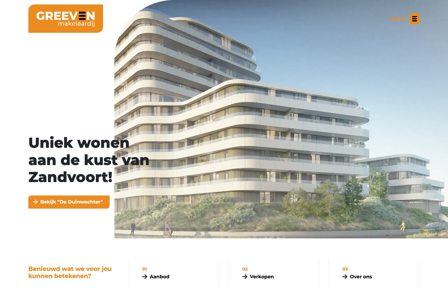 Website screenshot https://greevenmakelaardij.nl