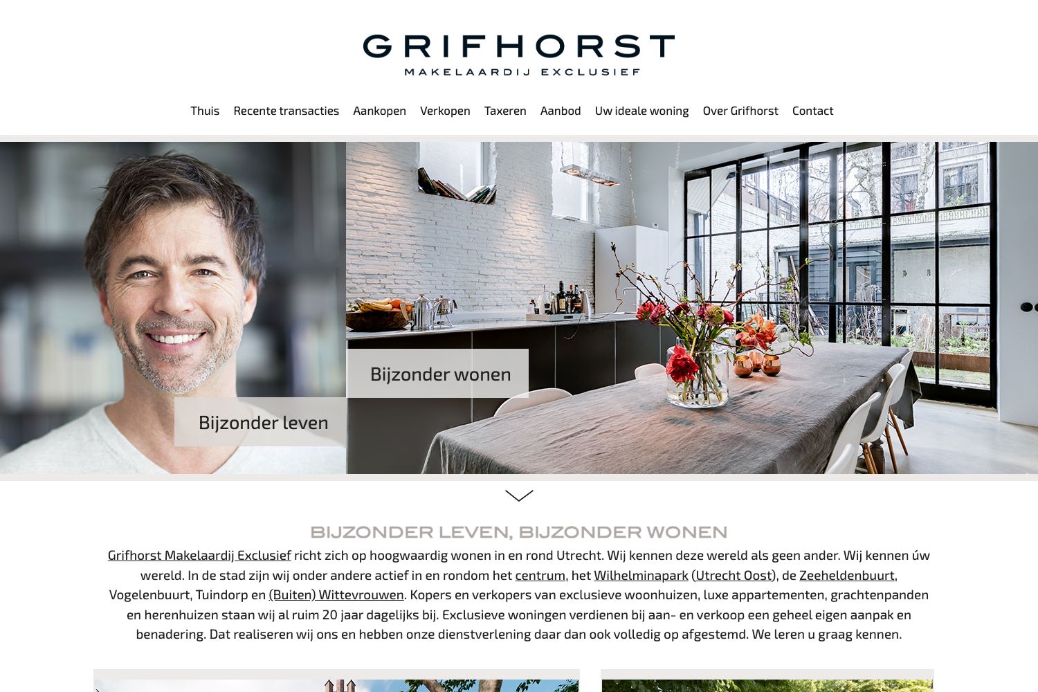 Website screenshot https://grifhorst.nl