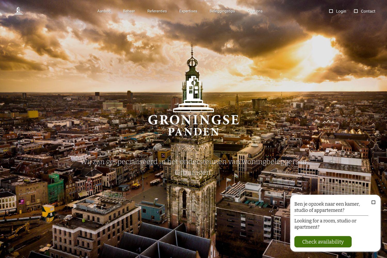 Website screenshot https://groningsepanden.nl
