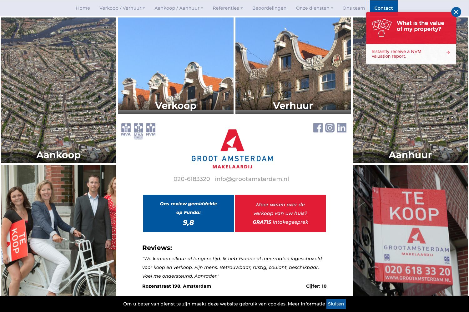 Website screenshot https://grootamsterdam.nl