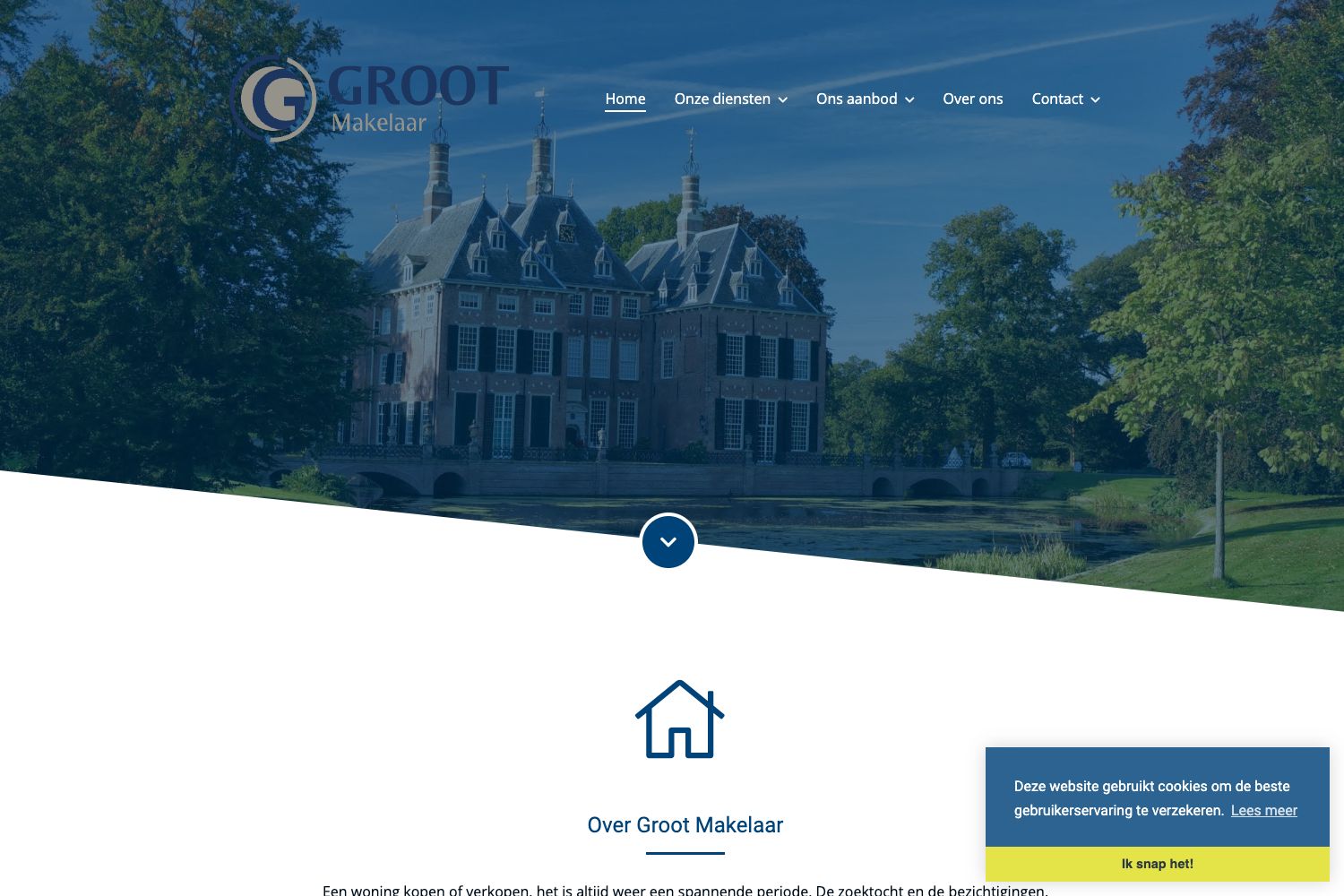 Website screenshot https://grootmakelaar.nl