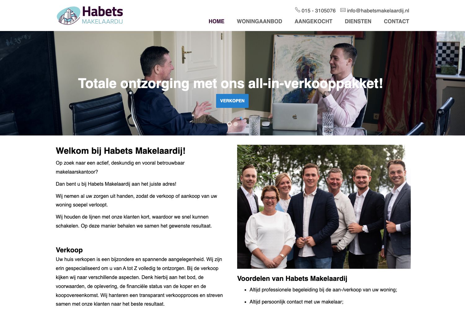 Website screenshot https://habetsmakelaardij.nl