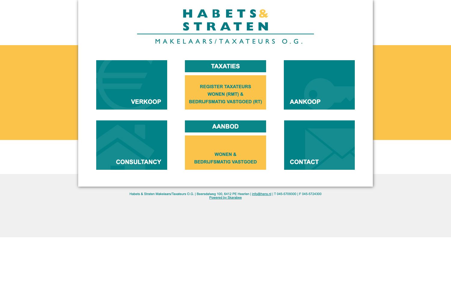 Website screenshot https://hens.nl