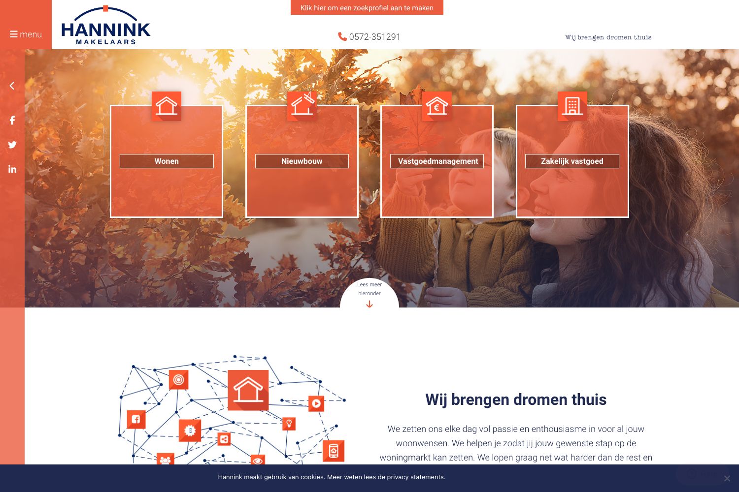 Website screenshot https://hannink.nl