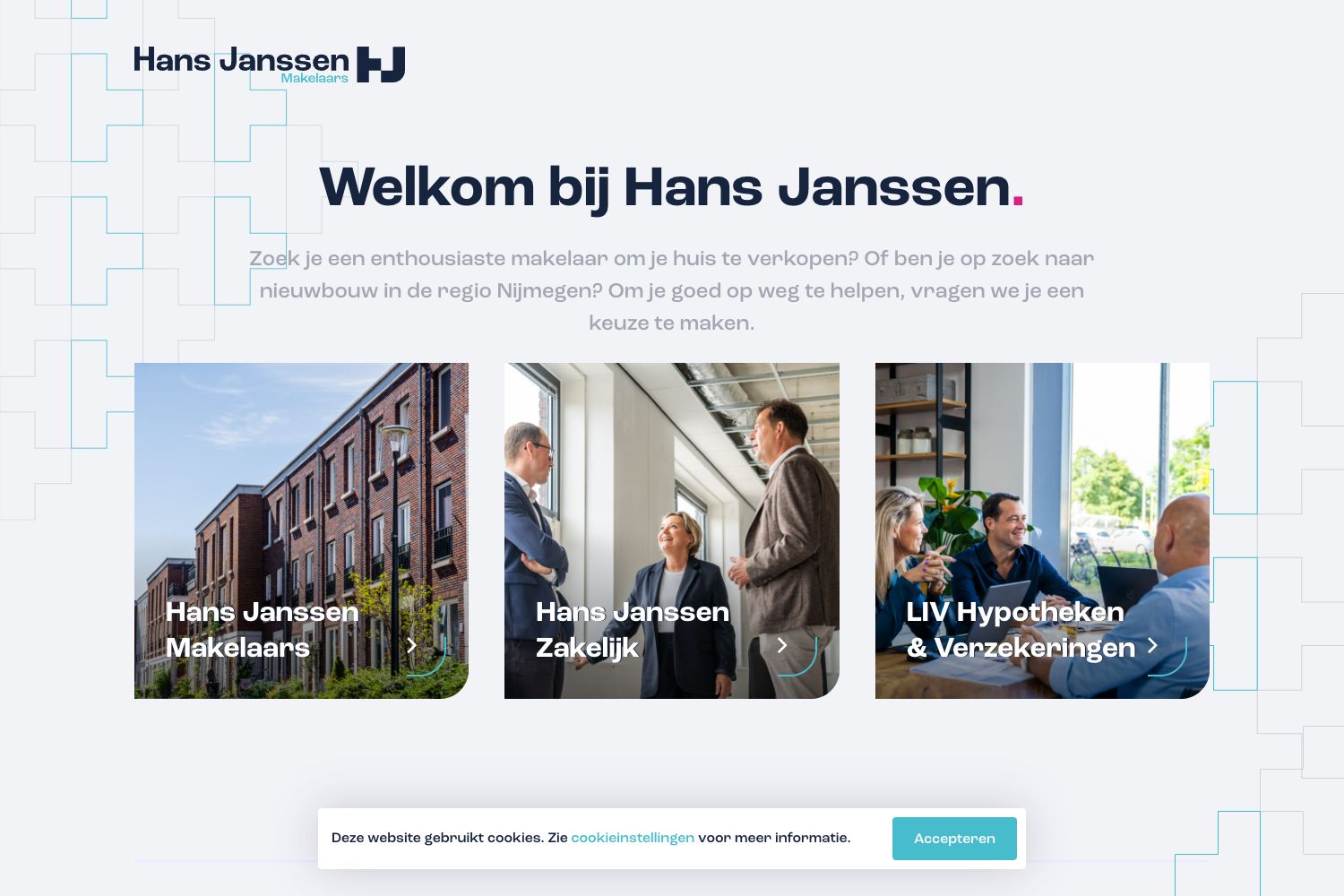 Website screenshot https://hansjanssen.nl