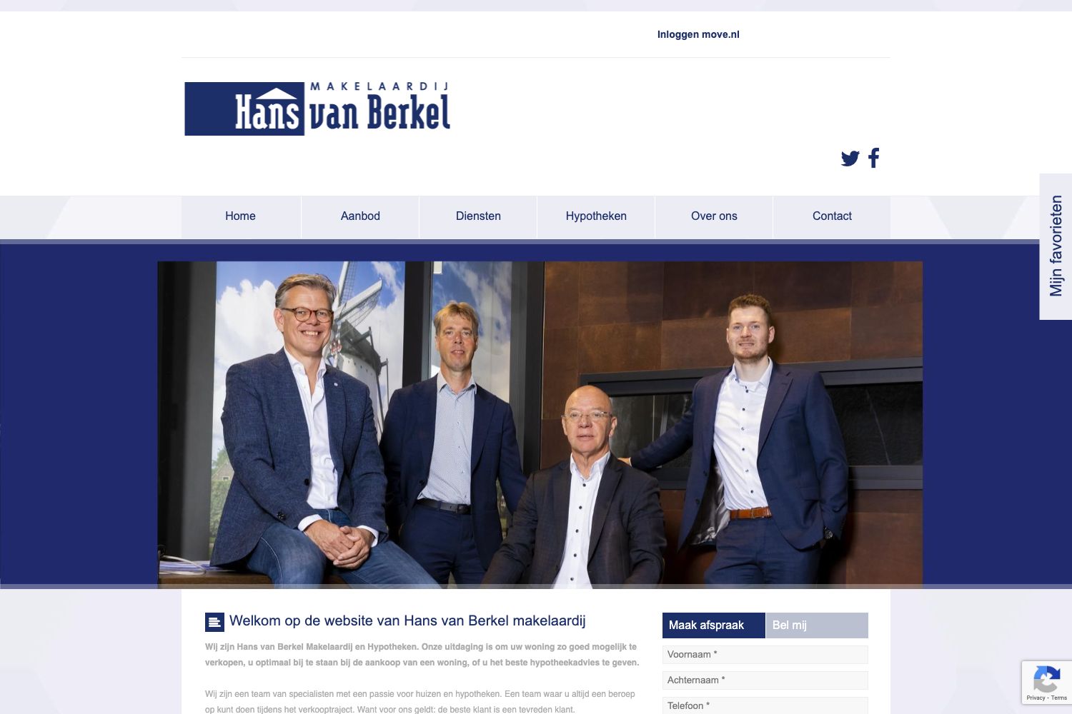 Website screenshot https://hansvanberkel.nl