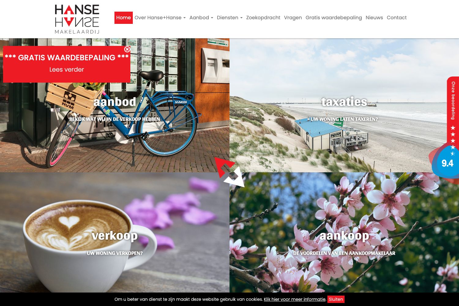 Website screenshot https://hansehanse.nl