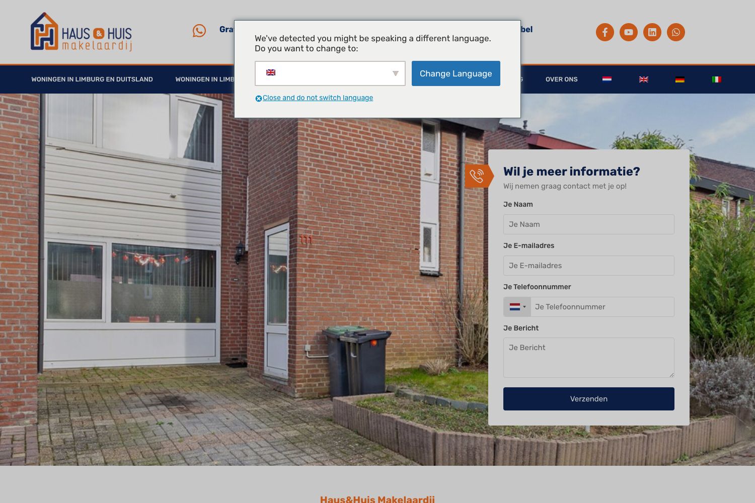 Website screenshot https://hausenhuis.com