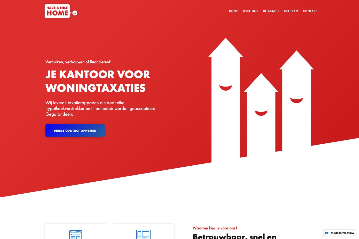 Website screenshot https://haveanicehome.nl