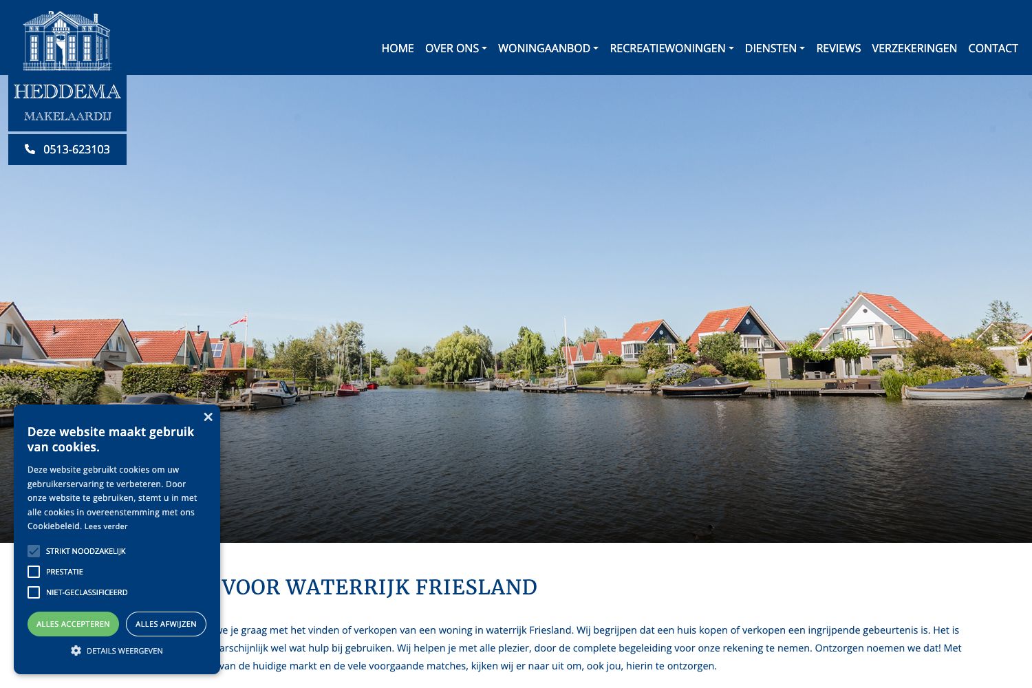 Website screenshot https://heddema.nl