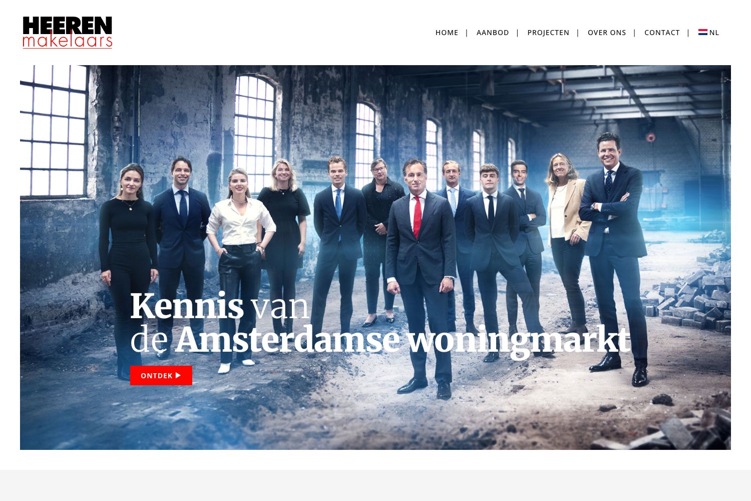 Website screenshot https://heerenmakelaars.nl