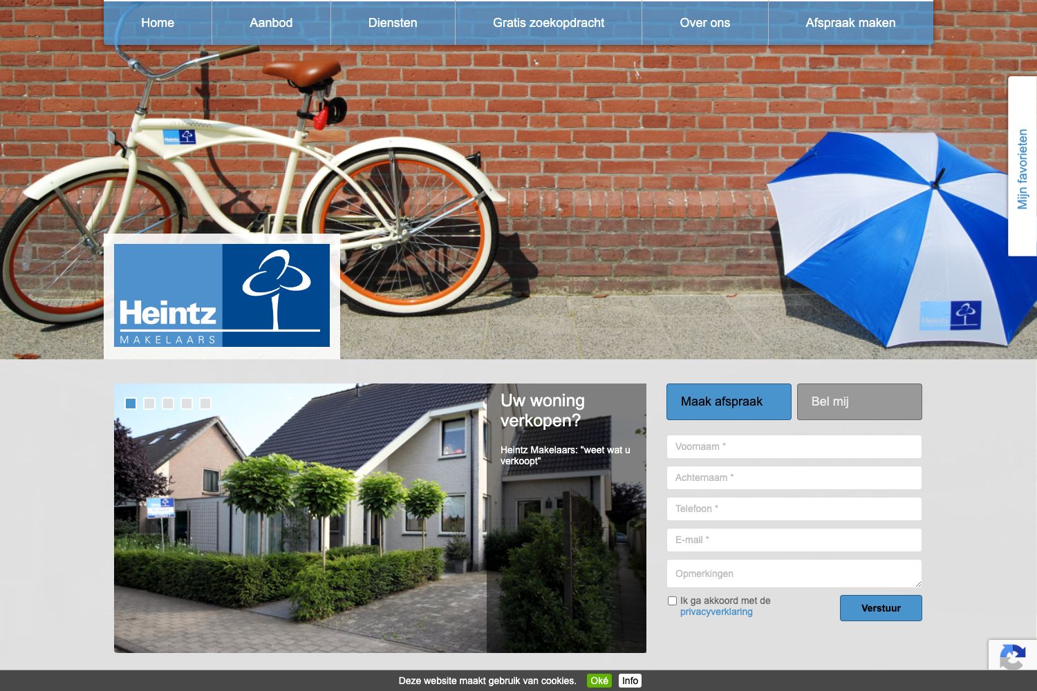 Website screenshot https://heintz.nl