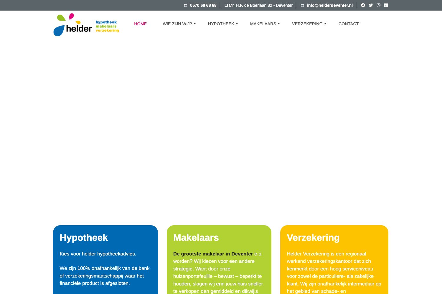 Website screenshot https://helderdeventer.nl