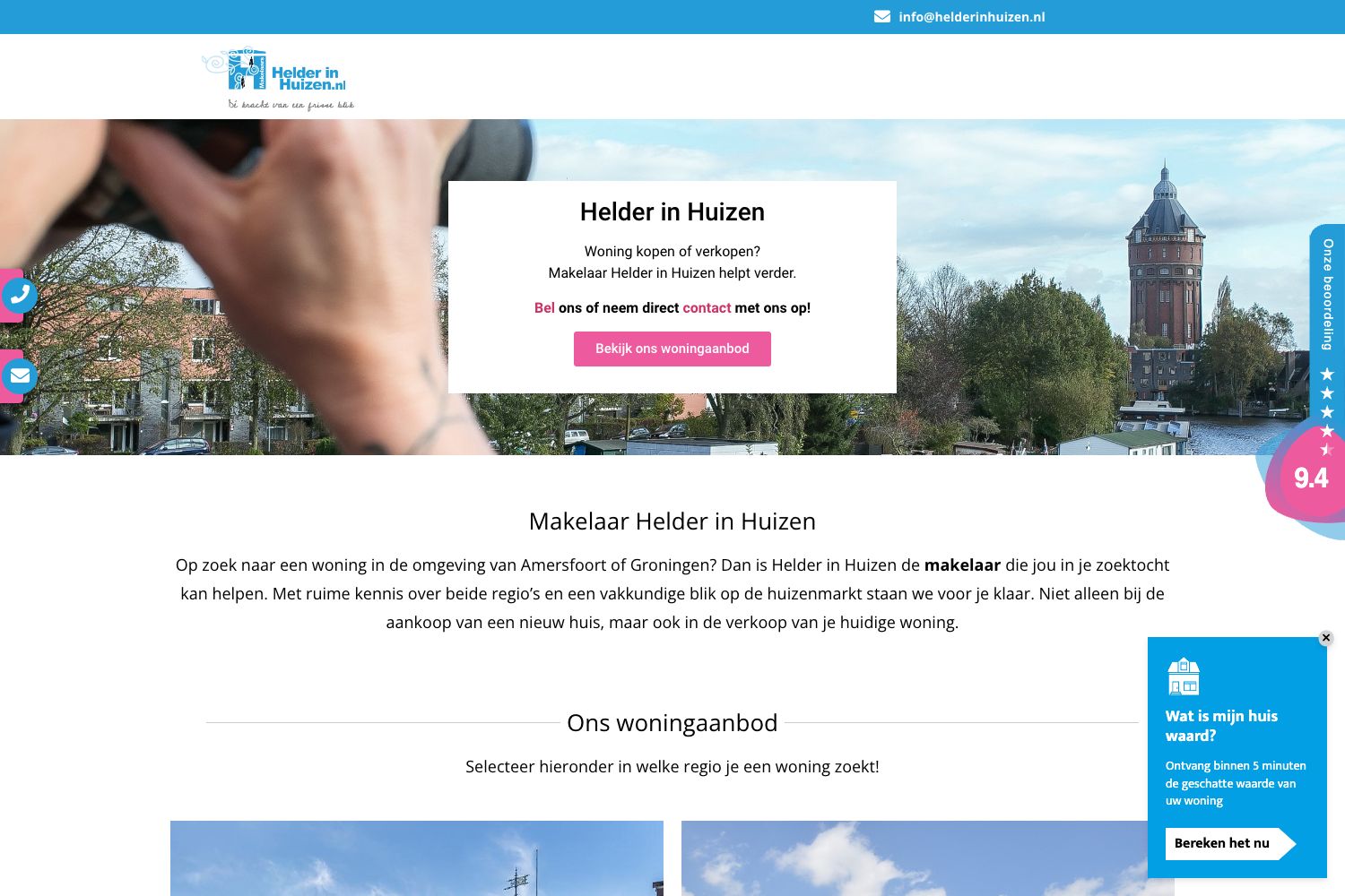 Website screenshot https://helderinhuizen.nl