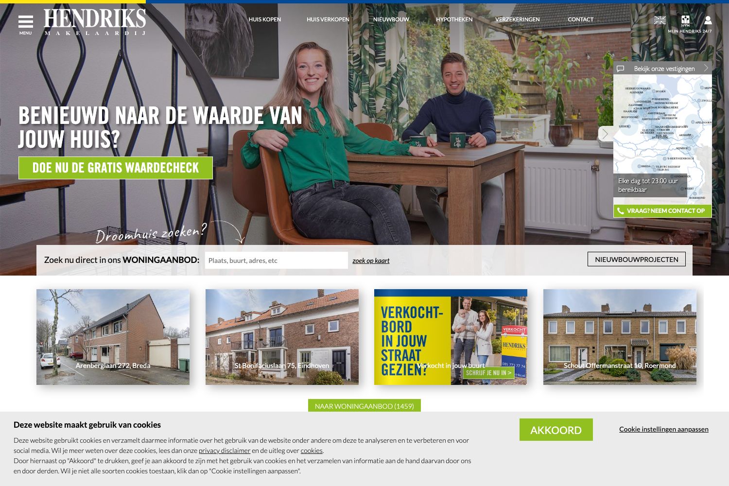 Website screenshot https://hendriks.nl