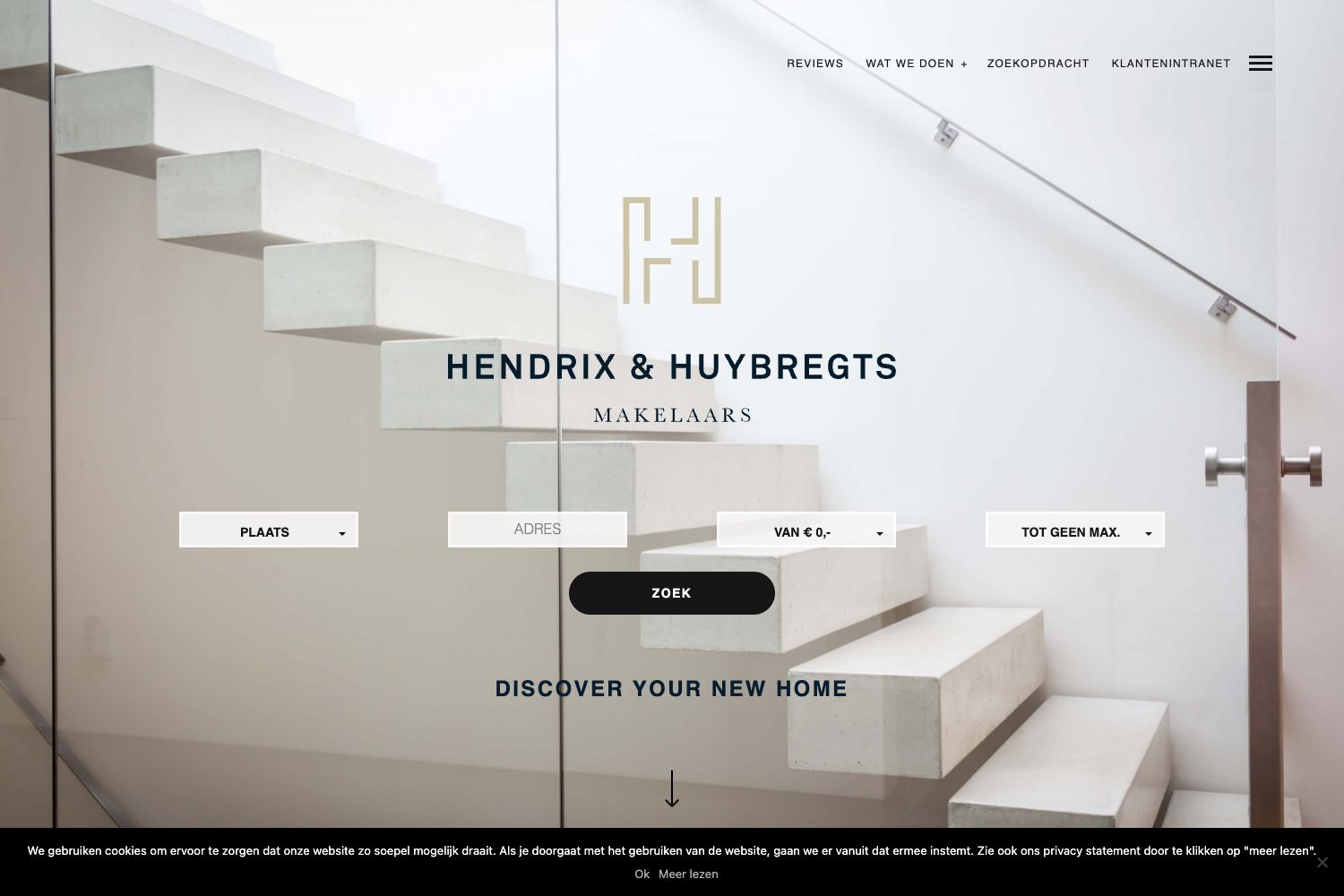 Website screenshot https://hendrixhuybregts.nl