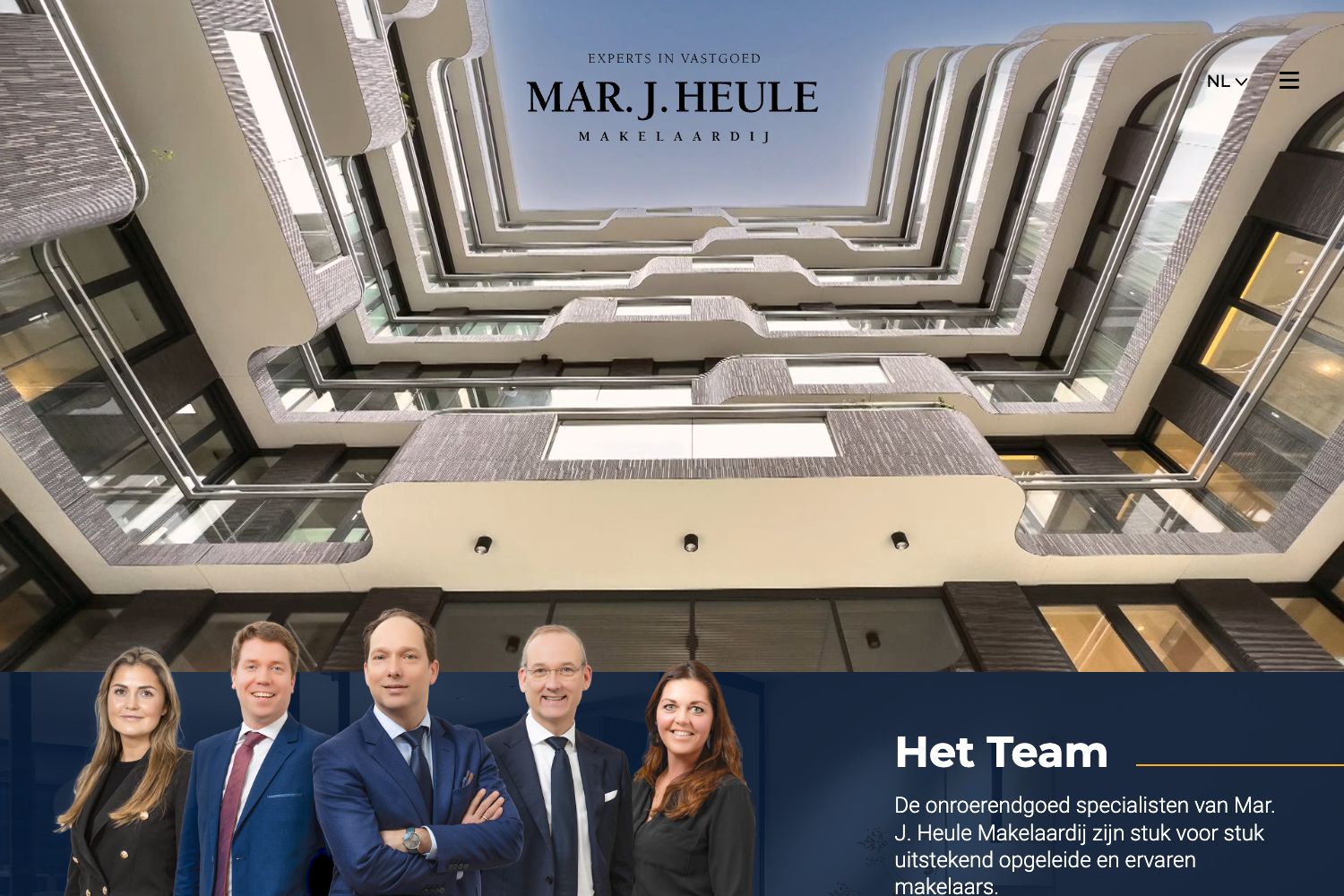 Website screenshot https://heulemakelaars.nl