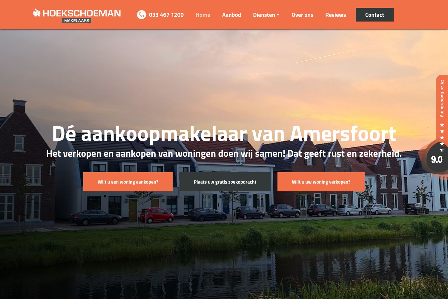 Website screenshot https://hoekschoeman.nl