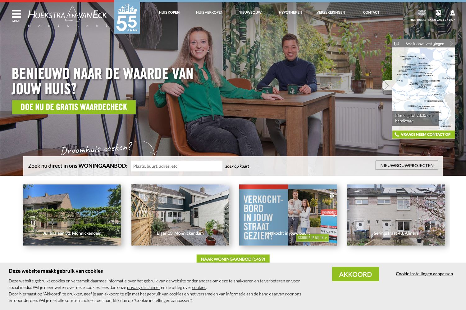 Website screenshot https://hoekstraenvaneck.nl