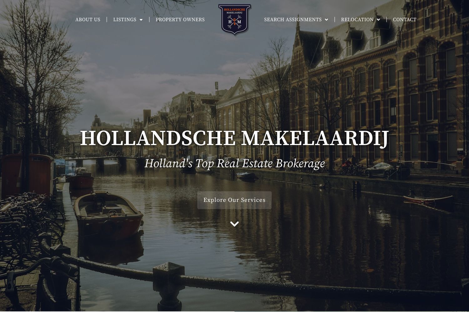 Website screenshot https://hollandschemakelaardij.nl