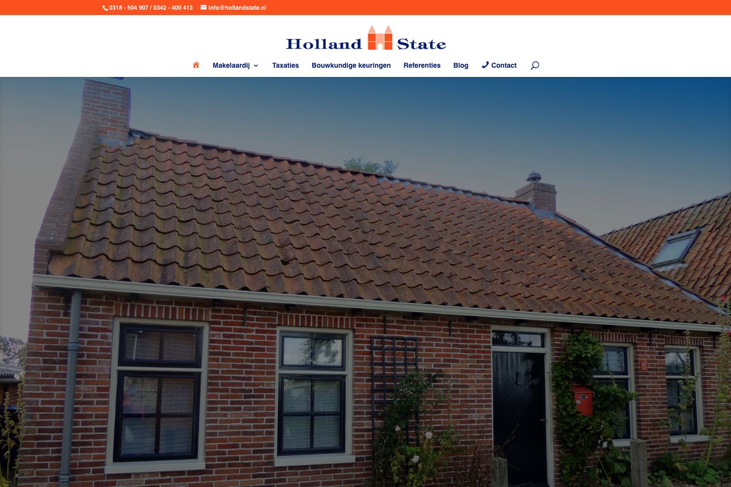 Website screenshot https://hollandstate.nl