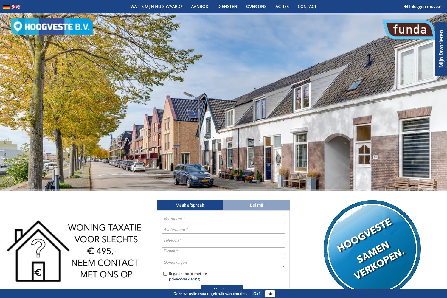 Website screenshot https://hoogveste.nl