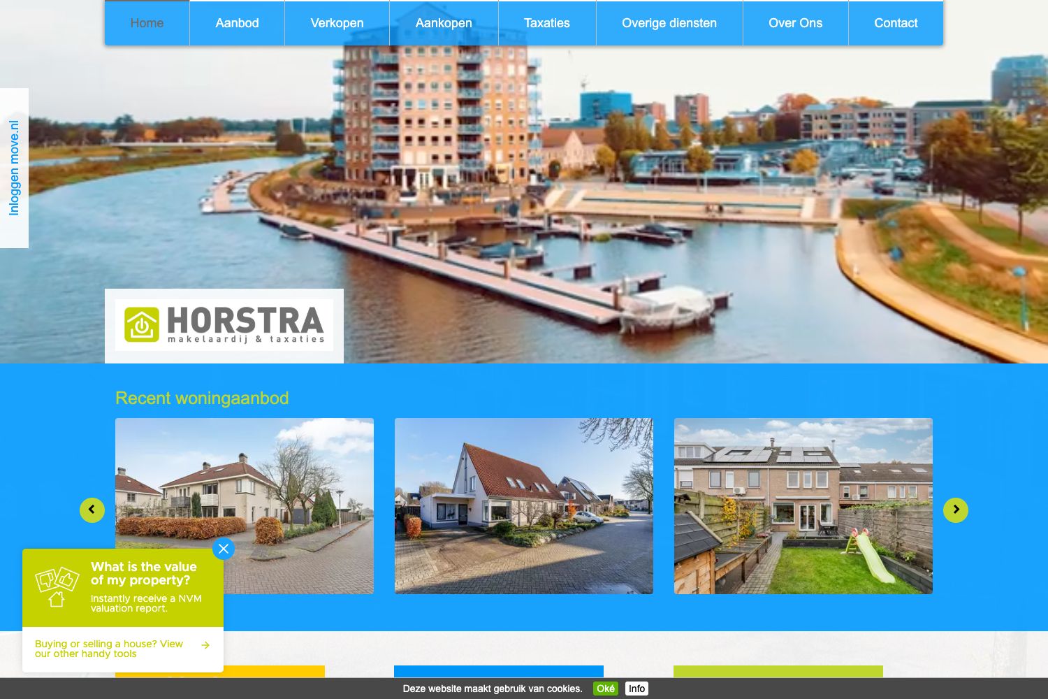 Website screenshot https://horstra.nl