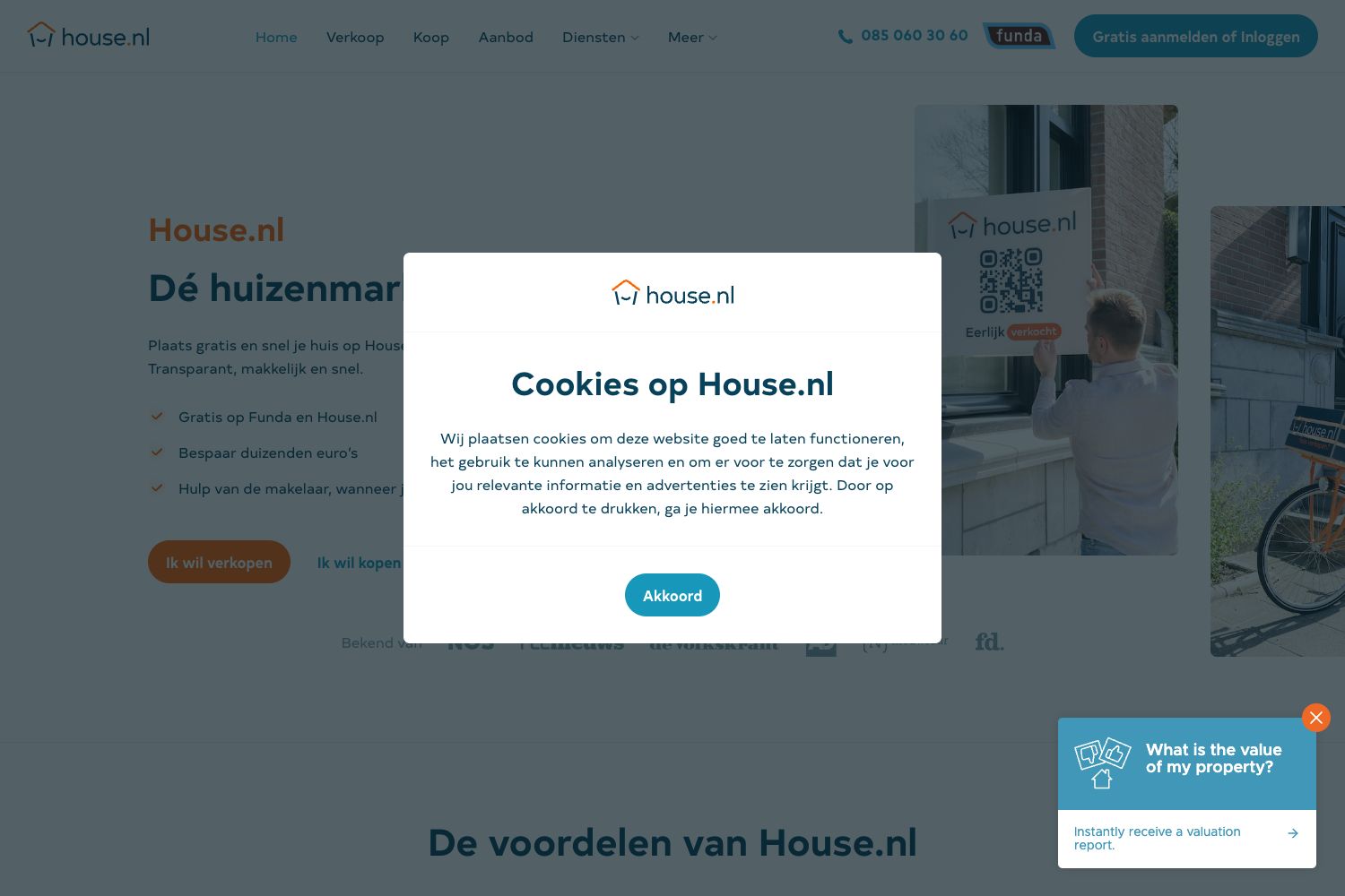 Website screenshot https://house.nl