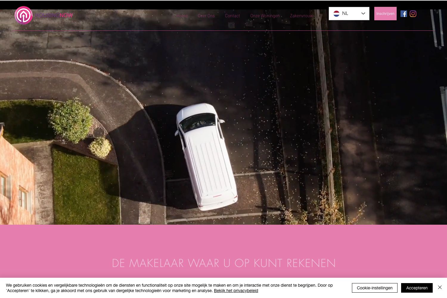 Website screenshot https://housingnow.nl