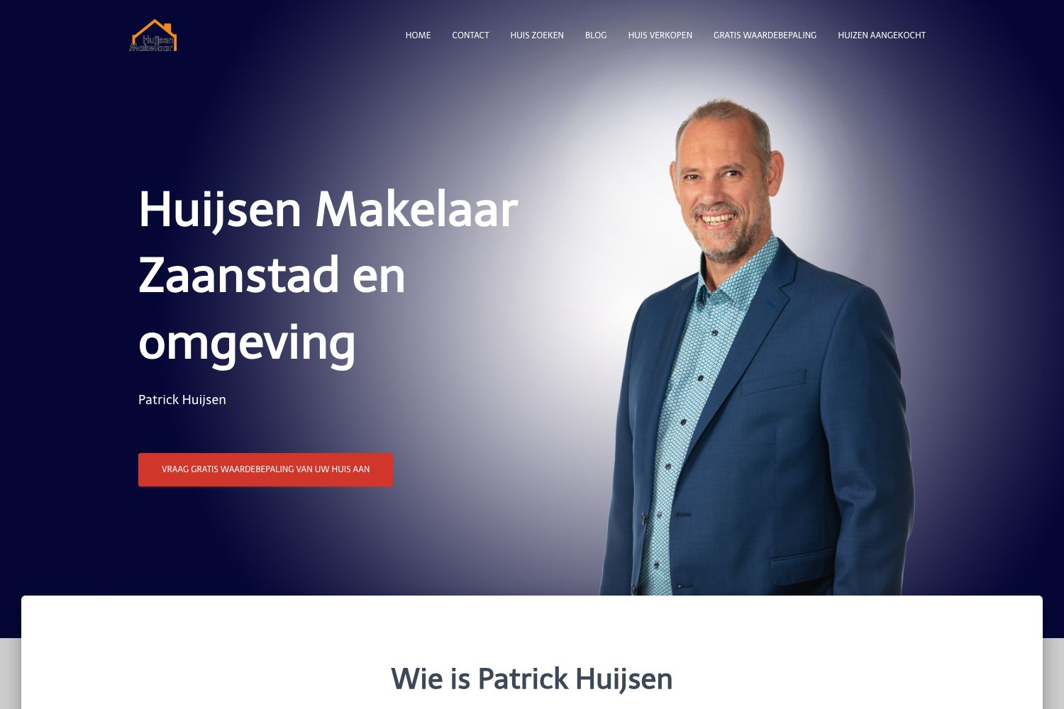 Website screenshot https://huijsenmakelaar.nl