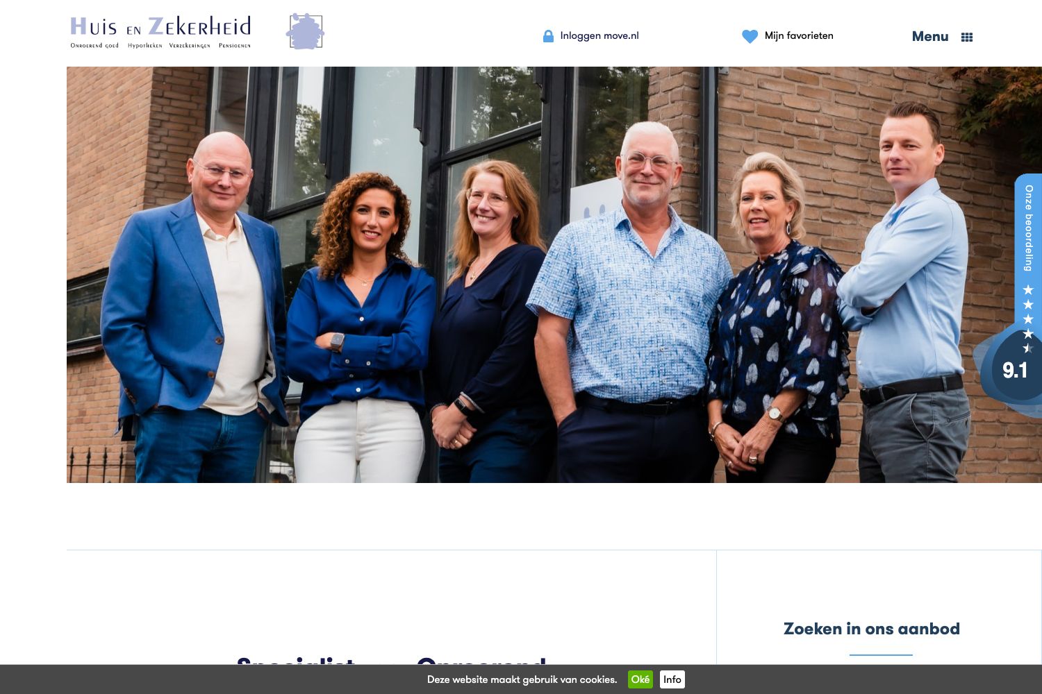 Website screenshot https://huisenzekerheidspakenburg.nl