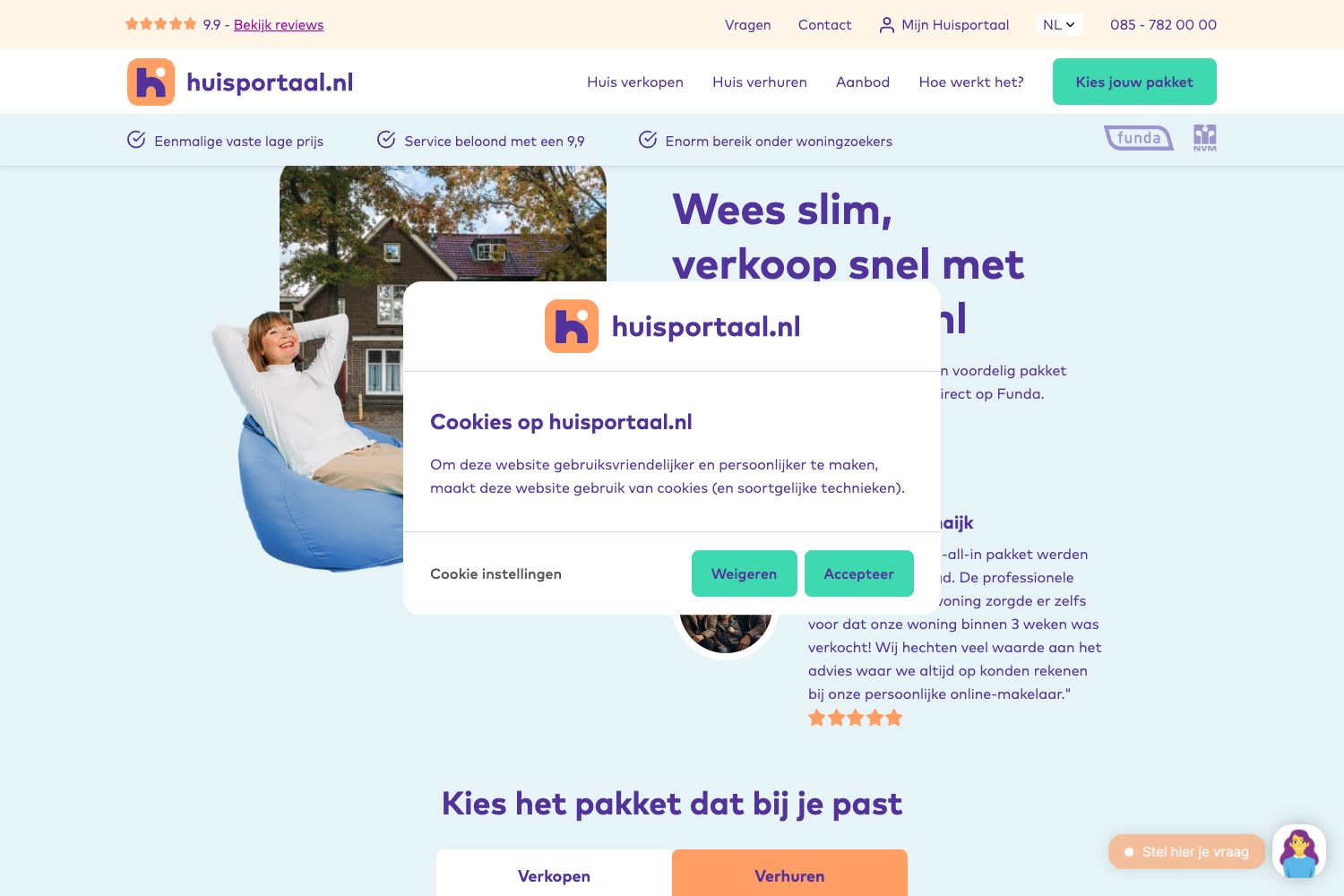 Website screenshot https://huisportaal.nl