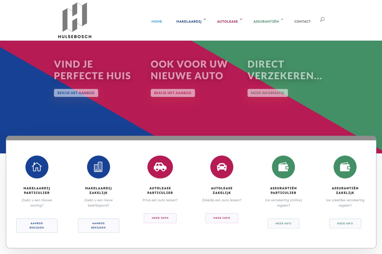 Website screenshot https://hulsebosch.nl
