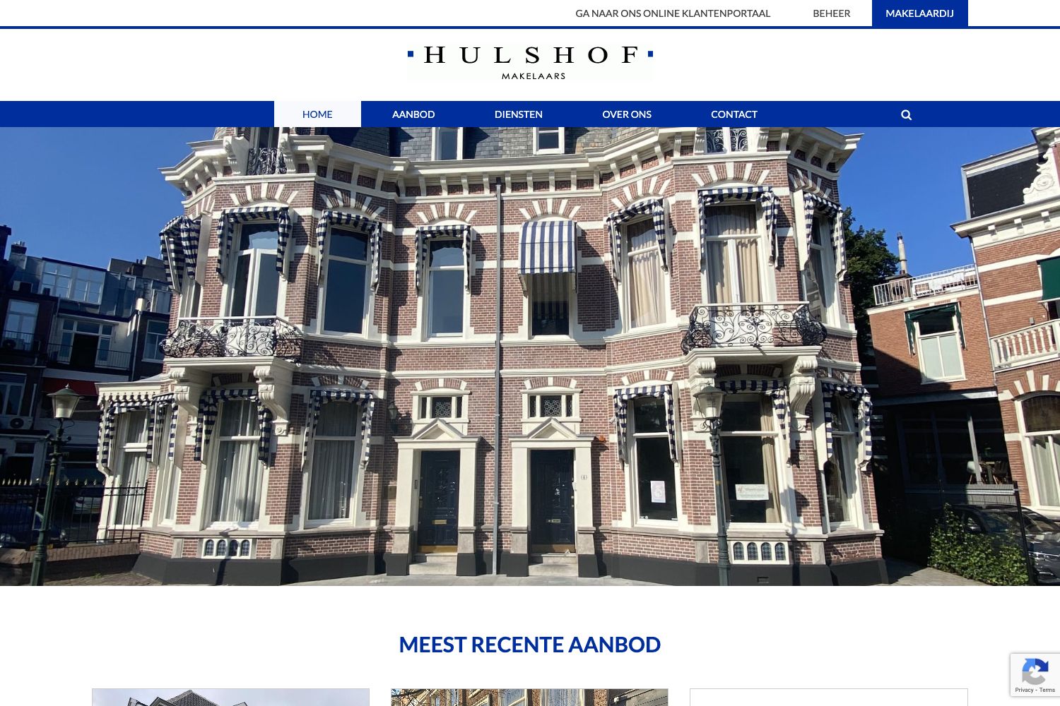 Website screenshot https://hulshof.nl