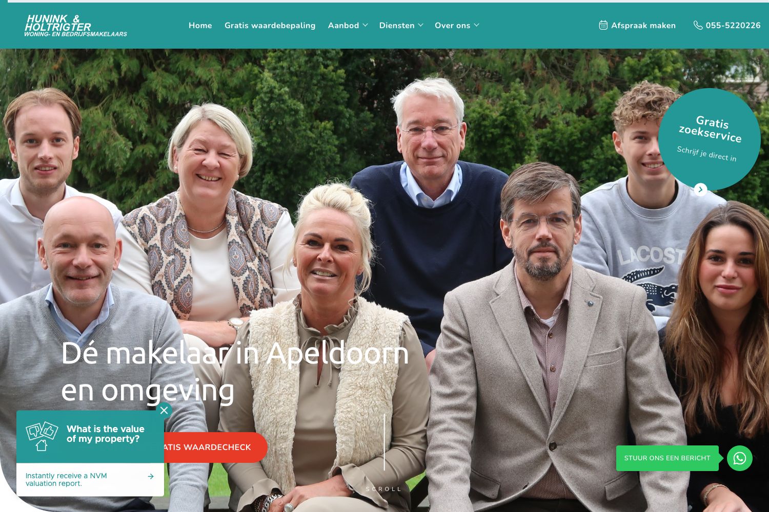 Website screenshot https://hhmakelaars.nl