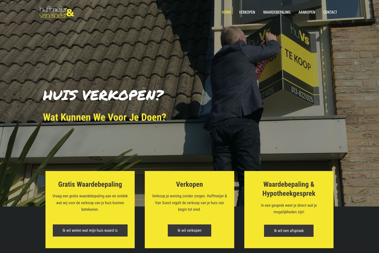 Website screenshot https://huvs.nl