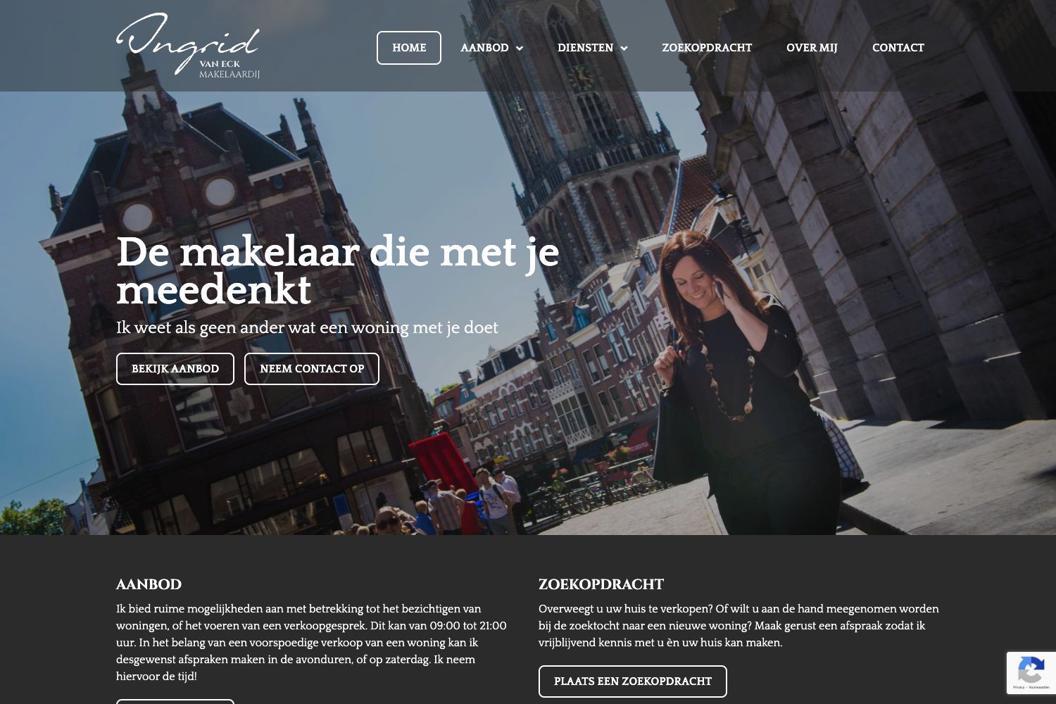 Website screenshot https://ingridvaneck.nl