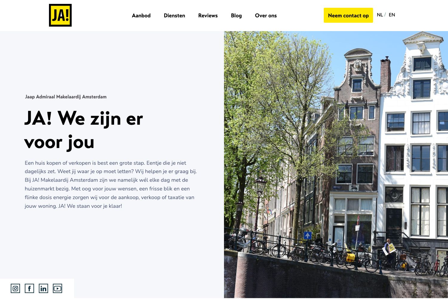 Website screenshot https://jamakelaardij.nl