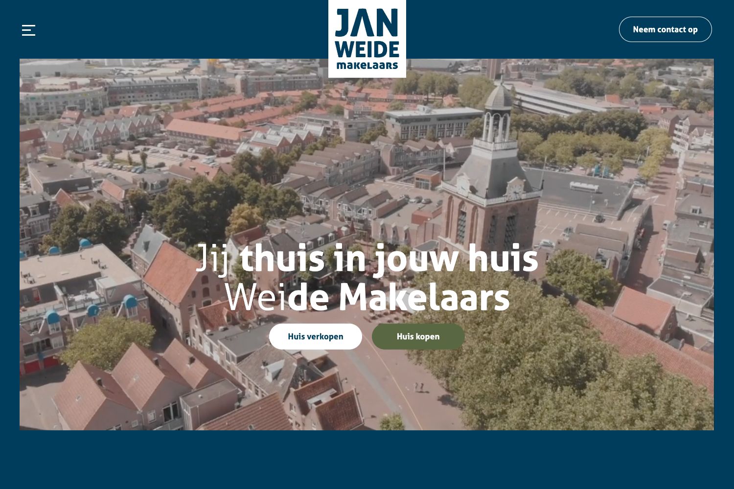 Website screenshot https://janweide.nl