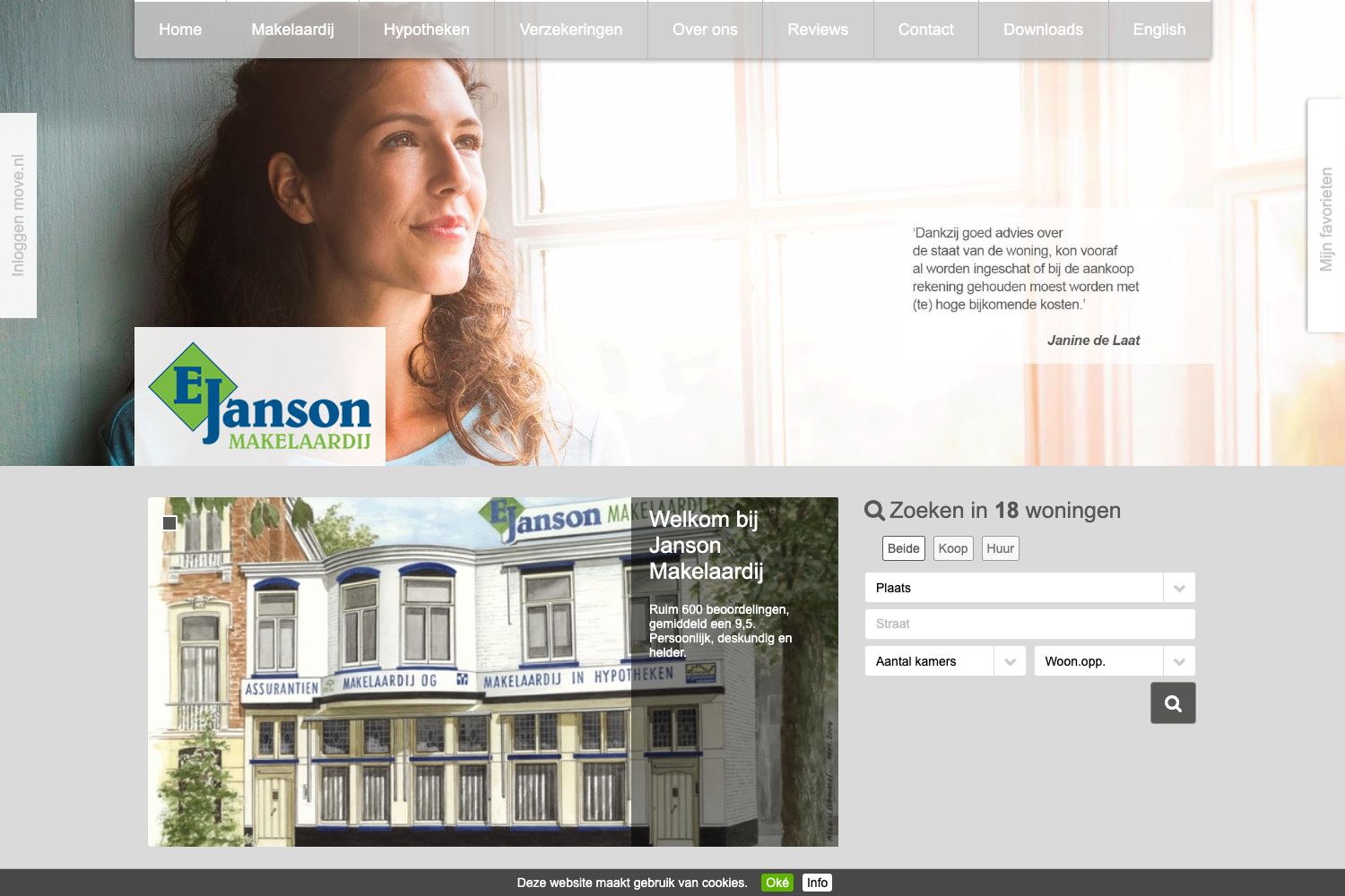 Website screenshot https://janson.nl