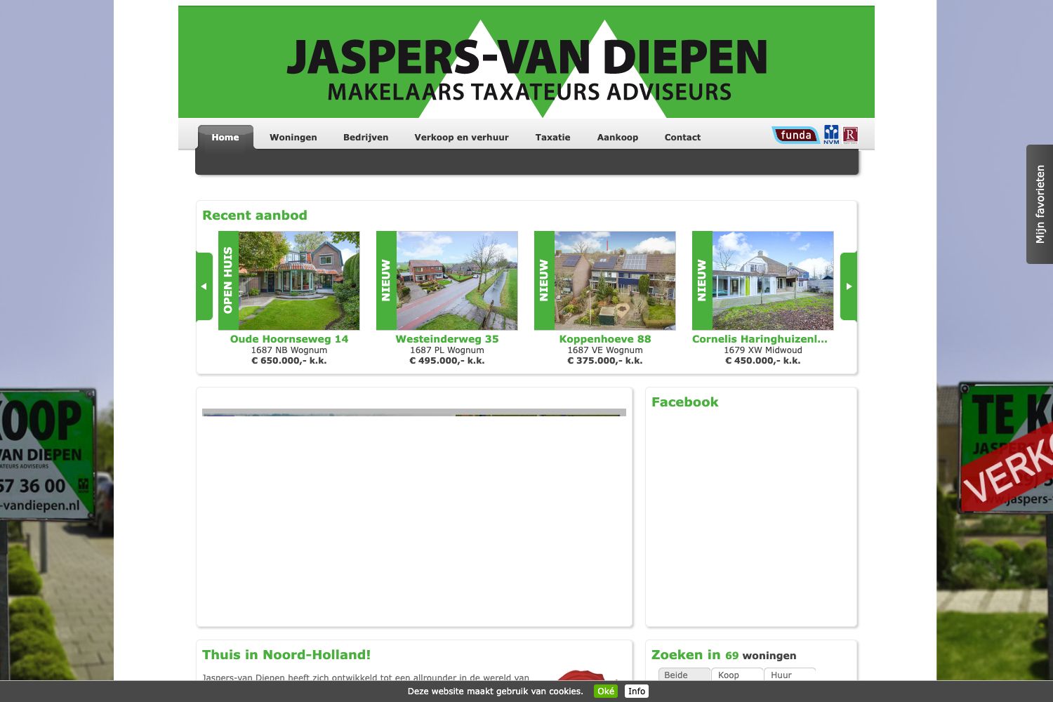 Website screenshot https://jaspers-vandiepen.nl