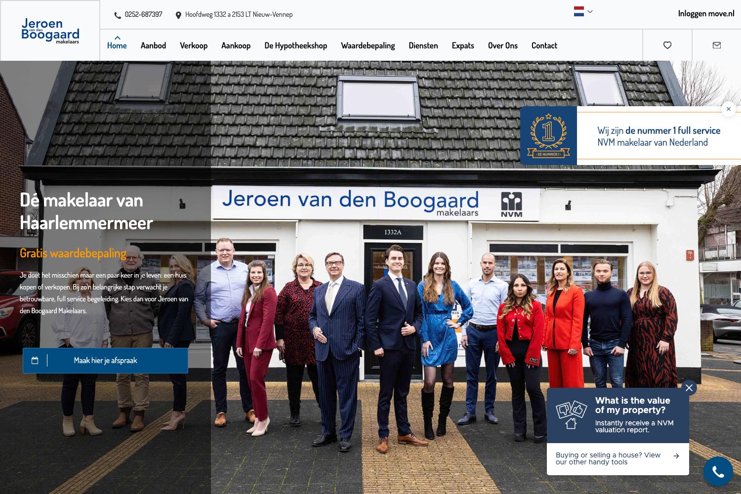 Website screenshot https://jeroenvandenboogaard.nl