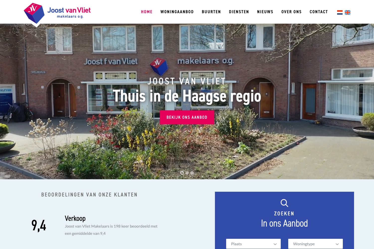 Website screenshot https://joostvanvliet.nl