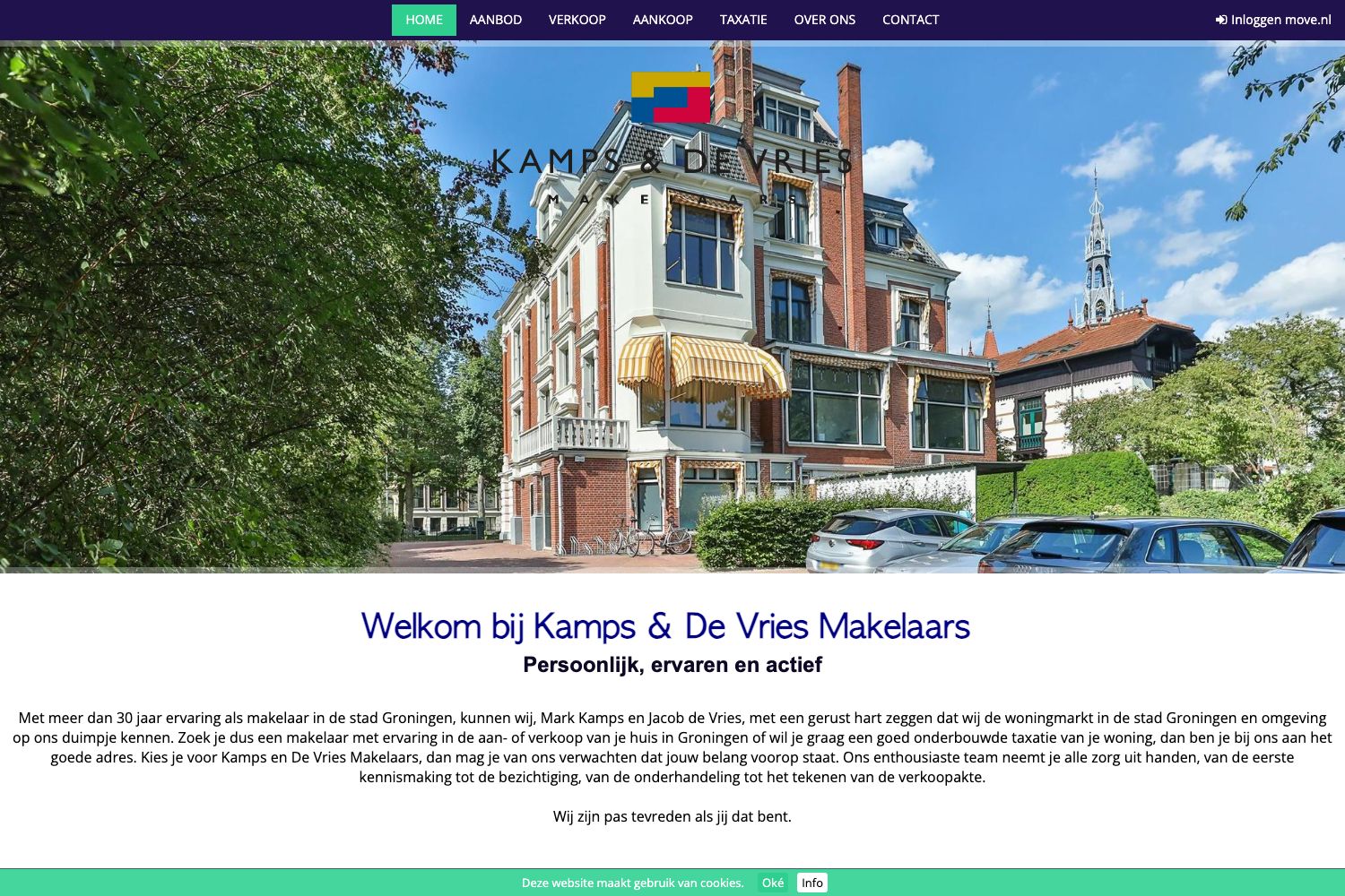 Website screenshot https://kdvk.nl