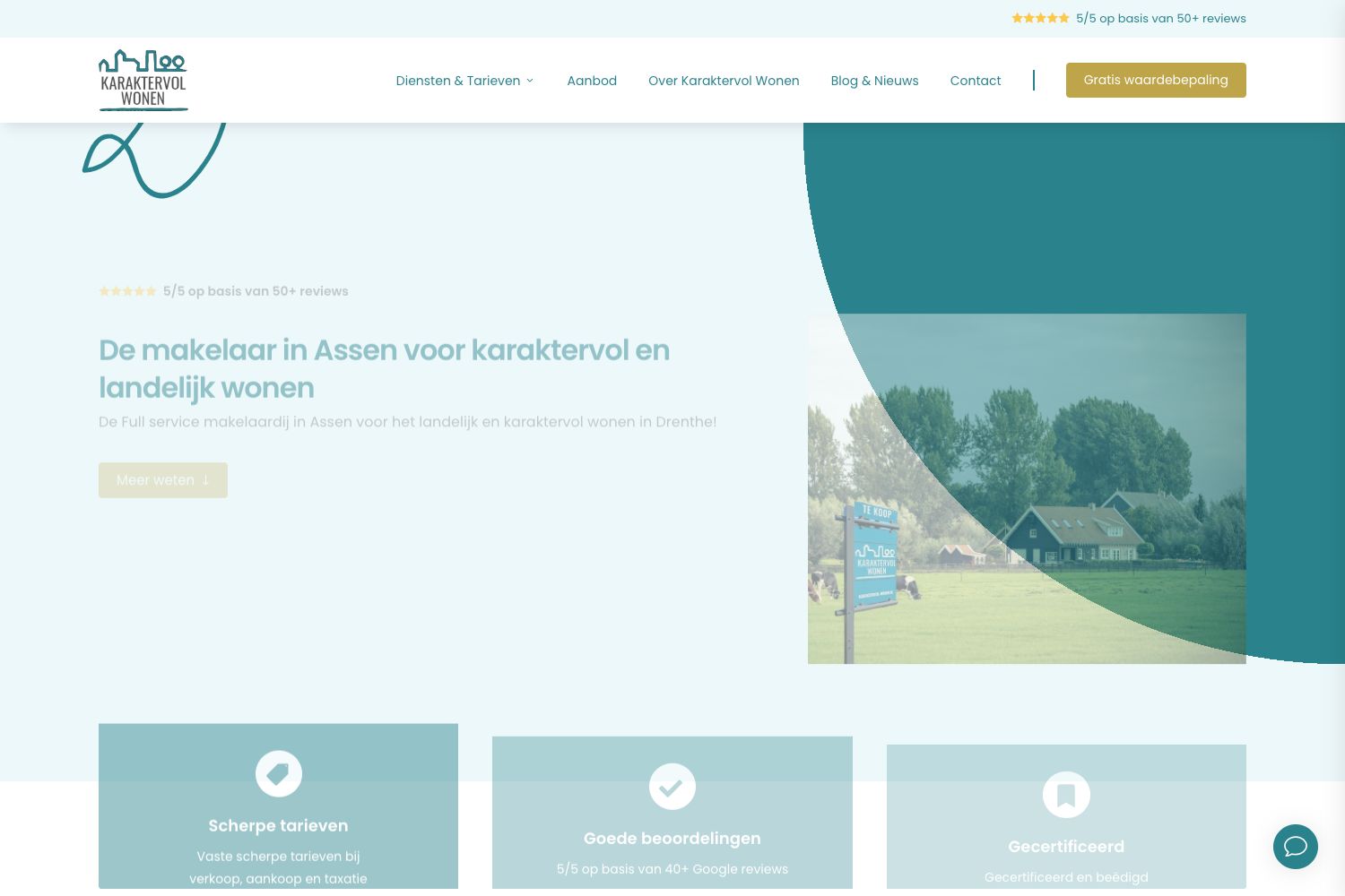 Website screenshot https://karaktervol-wonen.nl