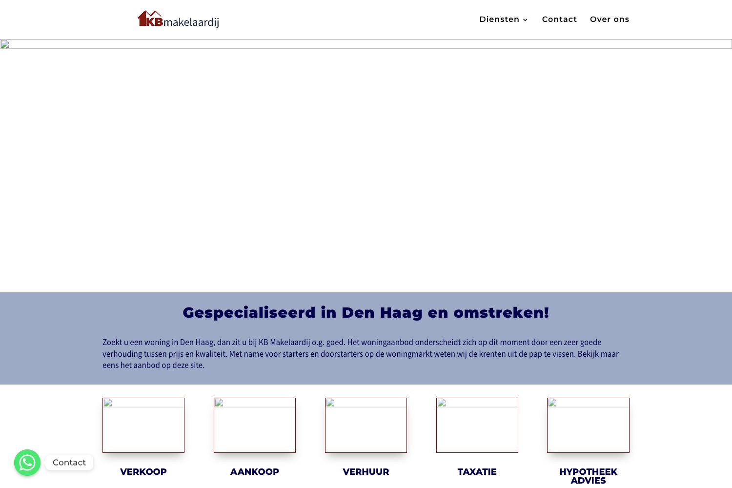 Website screenshot https://kbmakelaardij.nl