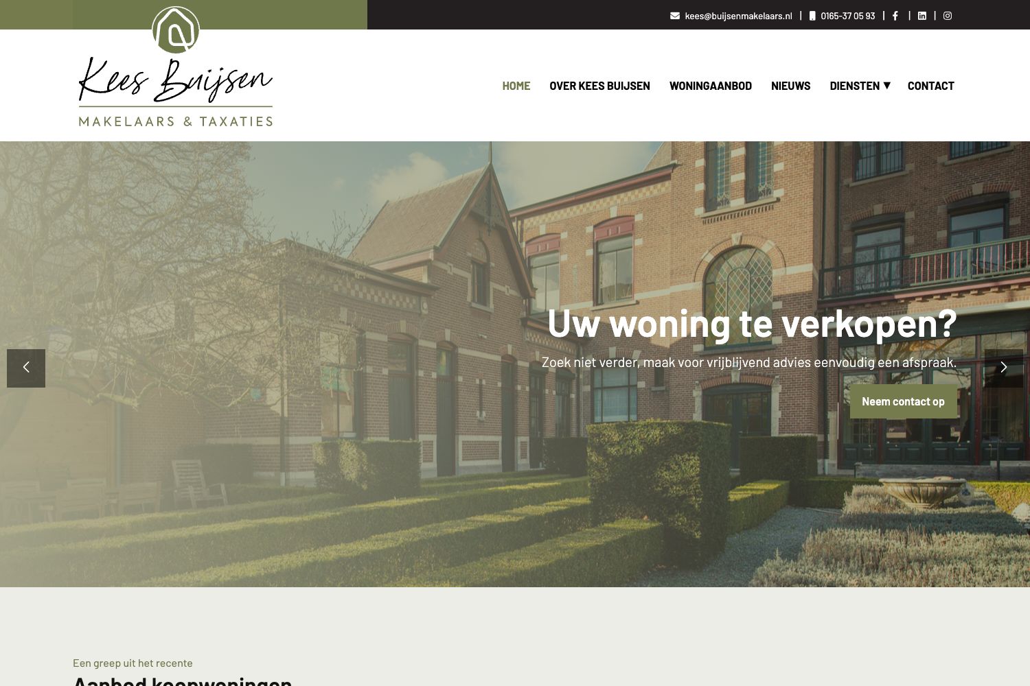 Website screenshot https://buijsenmakelaars.nl